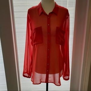 🌸5/$25🌸 Dynamite Size Large Coral Blouse